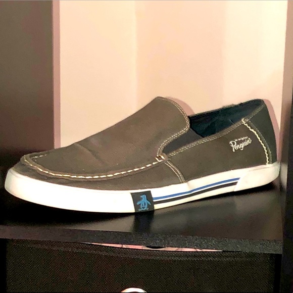 Original Penguin Gray Canvas Shoes 